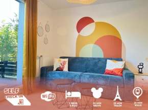Le 24 Nautic, Appartement douillet Bassin olympique Disneyland & Paris avec parking